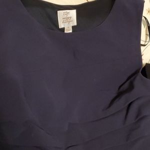 Navy blue sleeveless dress